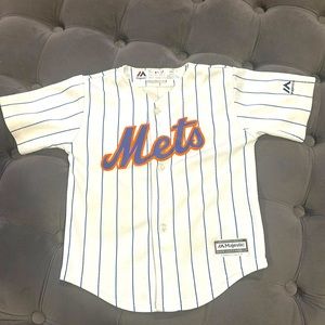 Majestic white Mets jersey, size 3T